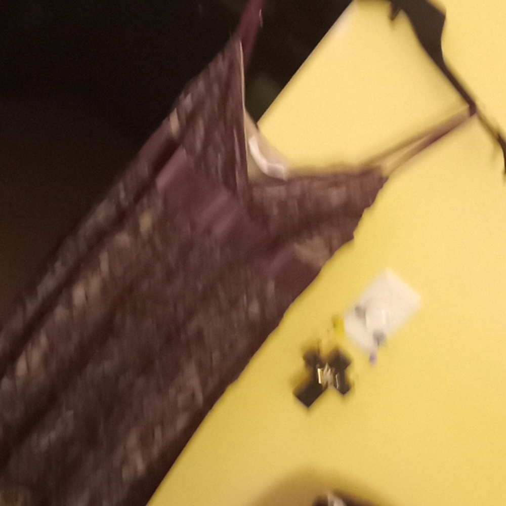 Necessary objects dark purple see through lace